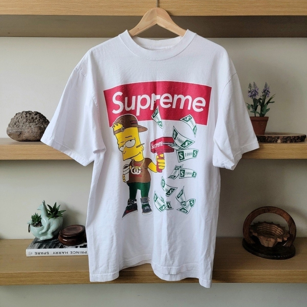The Simpsons White Graphic T-Shirt Men XL Tee